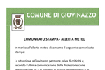 1/12: Comunicato stampa - allerta meteo
